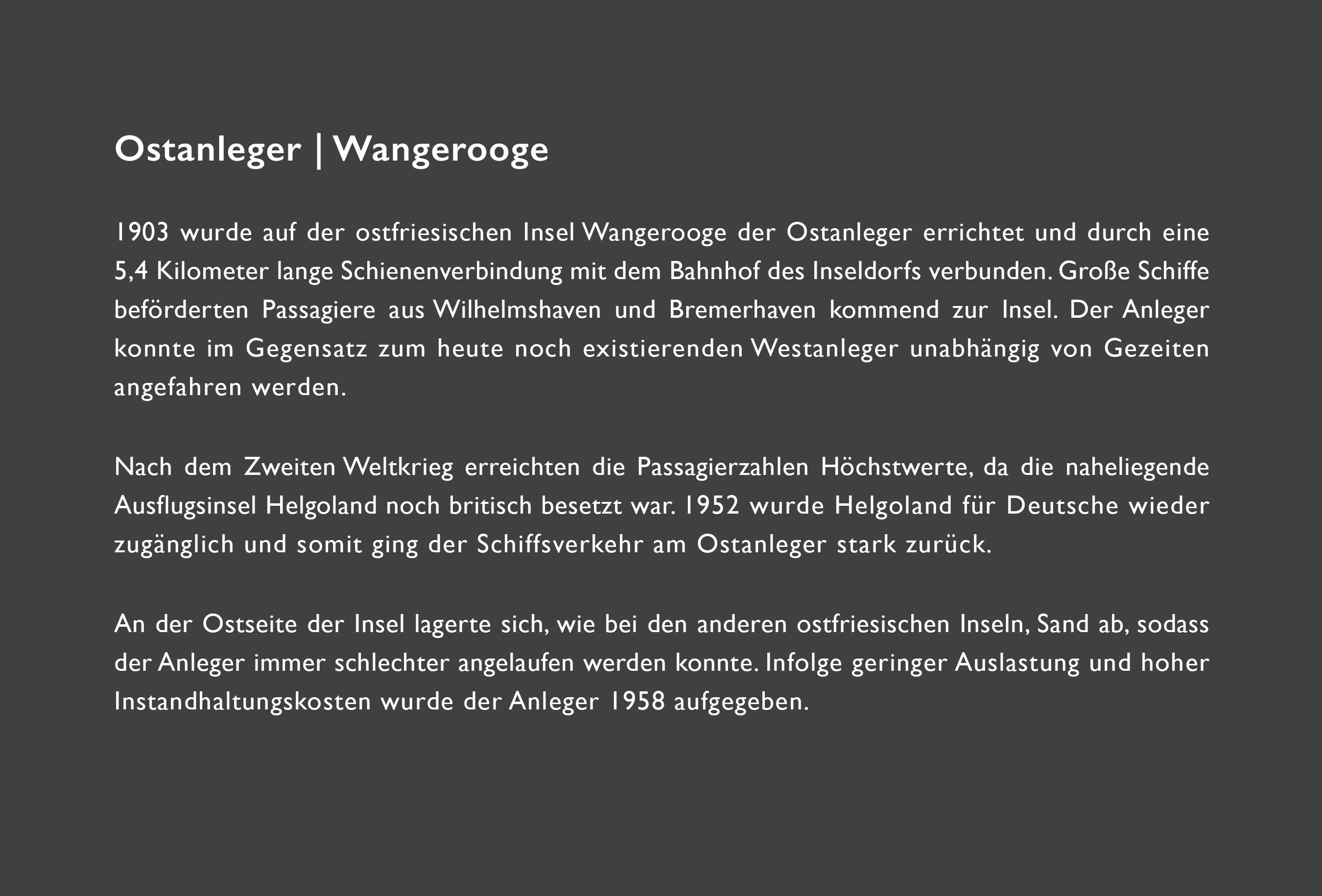 Ostanleger Wangerooge // Konzept